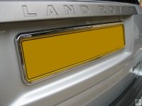 Rectangular Number Plate Kit CHROME