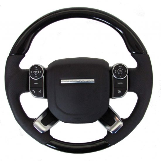 Piano Black And Leather Range Rover L405 Steering Wheel - Click Image to Close