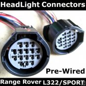 Range Rover 2006 on Headlight Connectors PAIR