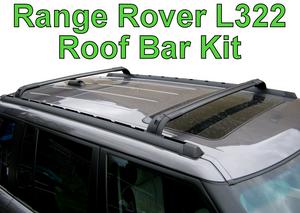Range Rover L322 Roof Bar kit with Locking Cross Bars - Click Image to Close