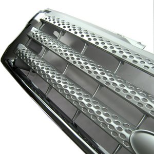 Range Rover Sport grille - Supercharged style - Chrome & Silver - Click Image to Close