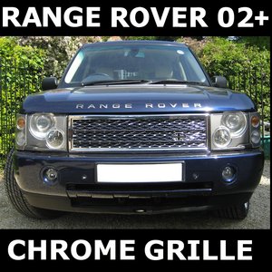 Chrome Supercharged look Square Grille - Click Image to Close