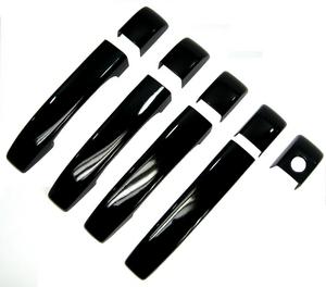 Range Rover L322 Door Handle Covers - JAVA Black ( 9 Pc kit ) - Click Image to Close