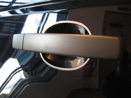 Land Rover Freelander 2 Door Handle Scuff Plate - Stainless - Click Image to Close