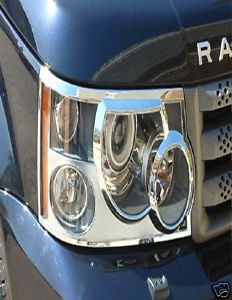 Range Rover Sport Chrome headlamp covers - Click Image to Close