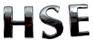 Lettering H S E - CHROME - Click Image to Close