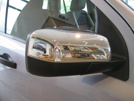 Landrover Freelander 2 Chrome Mirror Covers - Top Half Covers - Click Image to Close