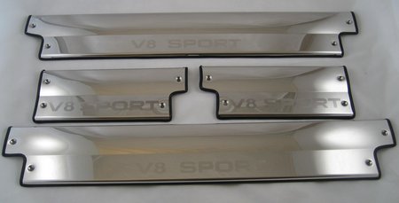 Range Rover Sport Inner Sill Step Cover 'V8 SPORT' Logo - Click Image to Close