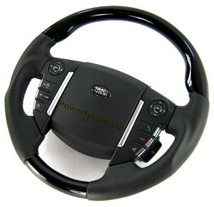 Range Rover Sport 2010 Steering Wheel - Black Piano + Chunky Gri - Click Image to Close