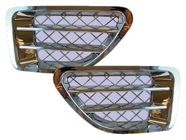 Full Chrome Side Vents (pair) - Click Image to Close